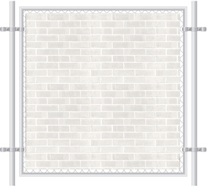 Brick Wall Printed Mesh Fence Screen-1010