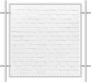 Brick Wall Printed Mesh Fence Screen-1011