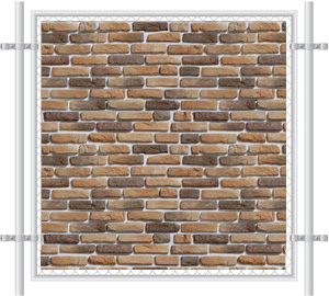 Brick Wall Printed Mesh Fence Screen-1013