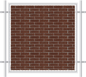 Brick Wall Printed Mesh Fence Screen-1015