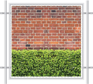 Brick Printed Privacy Fence Screen