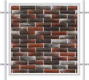 Pre-Printed Brick Wall Mesh Fence Screen 1020