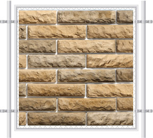 Pre-Printed Mesh Brick Fence Graphics 1021