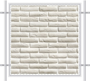 Brick Wall Printed Mesh Fence Screen-1022