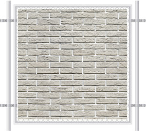 Brick Wall Printed Mesh Fence Screen-1026