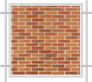 Brick Wall Printed Mesh Fence Screen-1027