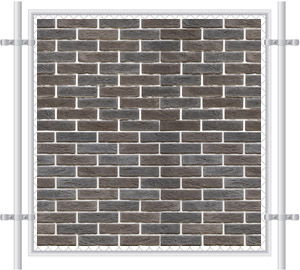 Brick Wall Printed Mesh Fence Screen-1029