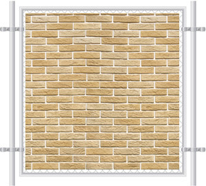 Brick Wall Printed Mesh Fence Screen-1030