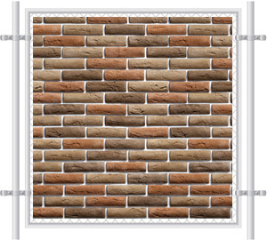 Brick Wall Printed Mesh Fence Screen-1032