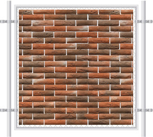 Brick Wall Printed Mesh Fence Screen-1034