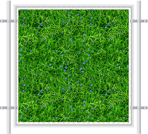 Green Grass Printed Mesh Fence Screen-2051