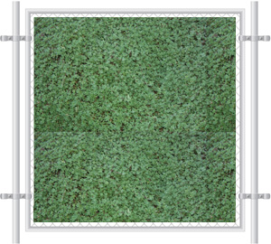 Green Grass Printed Mesh Fence Screen-2057