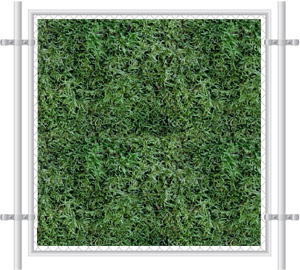 Green Grass Printed Mesh Fence Screen-2058