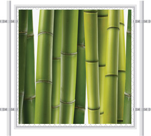 Pre-Printed Bamboo Mesh Fence Screen