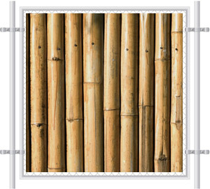 Woody Bamboo Fence Screen 2073