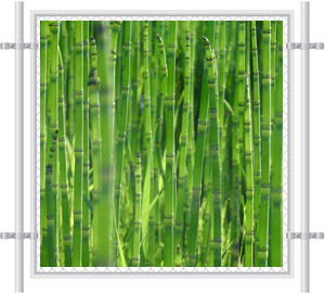 Green Grass Printed Mesh Fence Screen-2074