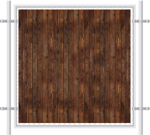 Wood Fence Mesh Screen 2077