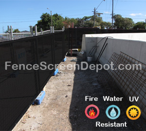 5'x25' Black Chain Link Fence Mesh
 85% Blockage