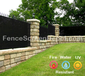 4'x50' Black Fence Cover 85% Blockage