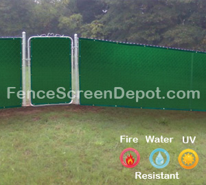 4'x25' Green Fence Screen Fabric 85% Blockage