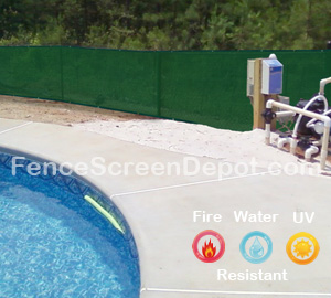 5'x25' Green Screen Fence 85% Blockage