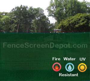 6'x25' Green Fence Wind Screens 85% Blockage