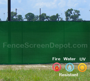 6'x50' Green Mesh Fence 85% Blockage